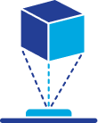 icon of a 3D Square