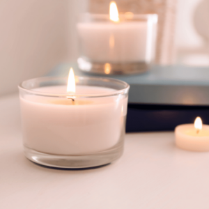 Candles in a calm environment