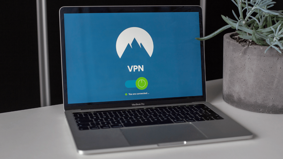 A laptop that is using a VPN